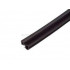 Уплотнитель совместим с профилем KBE 255 (стеклопакет), EPDM, черный, 350  м