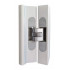 Петля дверная скрытая универсальная, 3D, 120x27 мм, 60 кг, цамак/полиамид, хром мат., с 4 пласт. колпачками