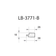 Профиль МДФ AGT LB-3771-B 18*38*2800 мм, дуб натуральный 397