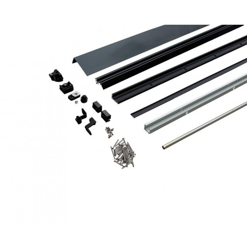 Комплект направляющих Alu-HKS, 931-1280/2630, черный