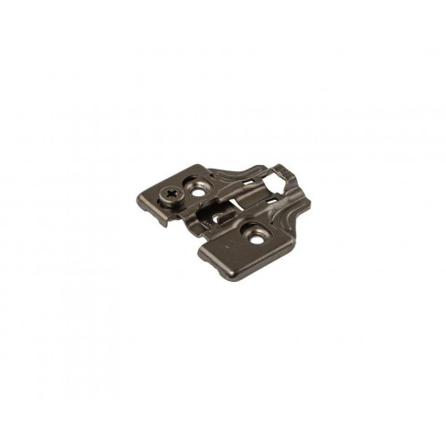 Планка монтажная 3D для петель Firmax Smartline Clip On, soft-Close, H=0, крестовая с регулировкой по высоте, под саморез, черный никель