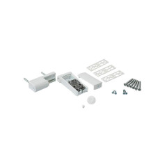 Петля дверная регулируемая Elementis 3-D 105 мм (14-19, 5 мм) на 120 кг, белая RAL9016
