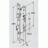 Замок однозапорный Maxbar 803PZ 25/16/92/8 никелированный без защелки