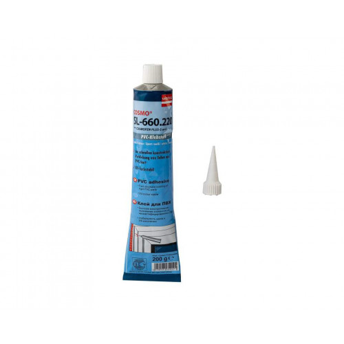 Клей ПВХ Cosmofen Plus Weiss белый, 200 гр