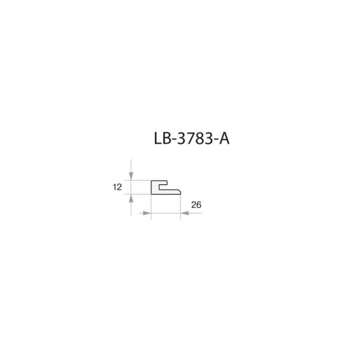Профиль МДФ AGT LB-3783-A 12*26*2800 мм, новый светлый орех 239