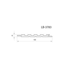 Профиль МДФ AGT LB-3783 12*158*2800 мм, дуб орландо 3040, 4  шт