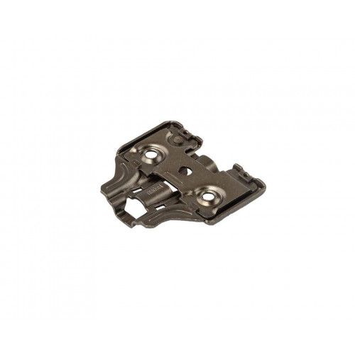 Планка монтажная 3D для петель Firmax Smartline Clip On, soft-Close, H=0, крестовая с регулировкой по высоте, под саморез, черный никель