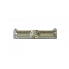 Планка ответная Maxbar под цапфы, серебристый, Rehau S730/Veka Topline (13 мм)
