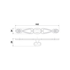 Мебельная ручка RC026AB.3, старинная латунь