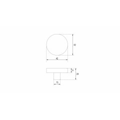 Мебельная ручка BEZE, белый