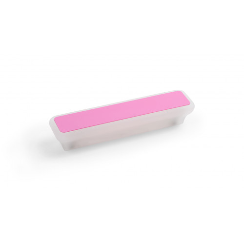 Мебельная ручка BUBBLEGUM, межосевое расстояние 96 мм, длина 96 мм, розовый