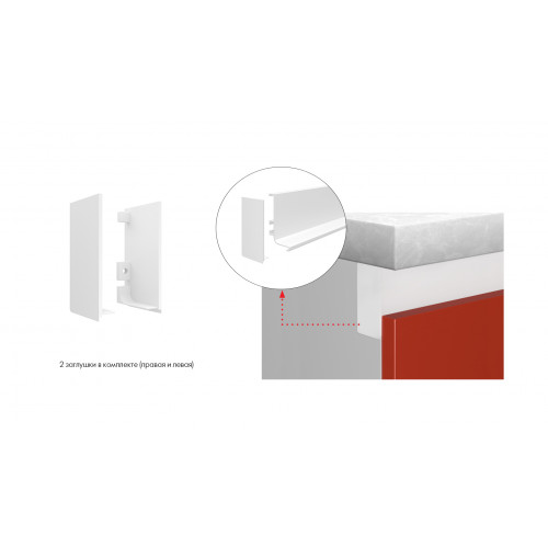 Заглушки GOLA BALANCE RZ051.04W, белый