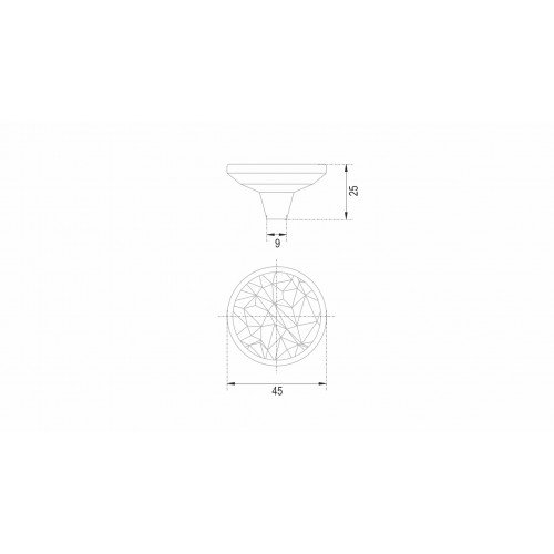 Мебельная ручка SFERA FACTURA, розовое шампанское, белый