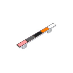 Мебельная ручка PALETTE, межосевое расстояние 128 мм, длина 128 мм, хром полированный