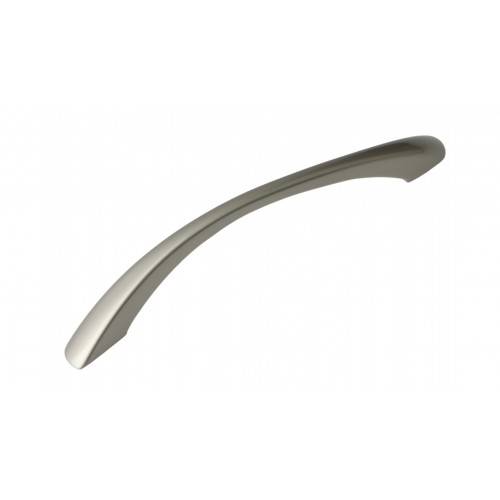 Мебельная ручка RS032SN.3/128, межосевое расстояние 128 мм, длина 128 мм, атиновый никель