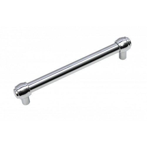 Мебельная ручка BAMBOO, межосевое расстояние 128 мм, длина 128 мм, хром полированный