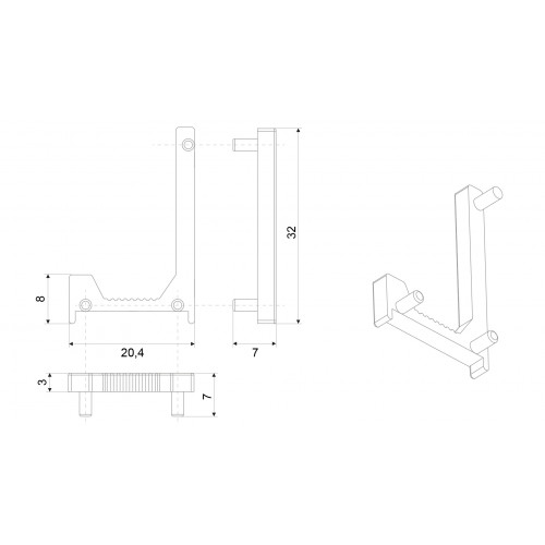 Заглушки RZ106.01SC, сатиновый хром